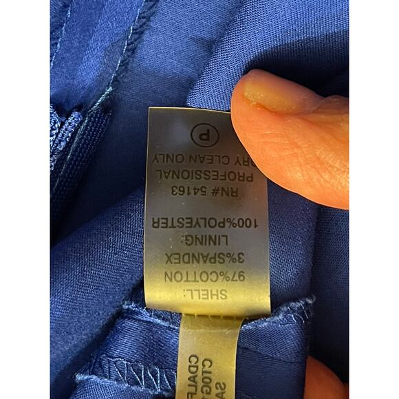 CALVIN KLEIN Peacock Blue V-Neck Sleeveless Fit & Flare Pleats Dress - Size 2P - Picture 2 of 8